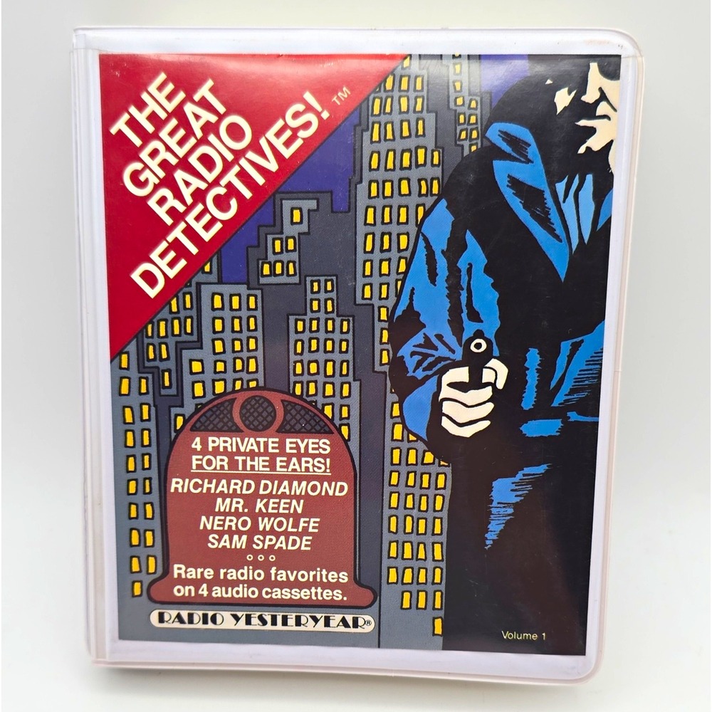 Radio Yesteryear The Great Radio Detectives! 4 Cassette Box Set 1988